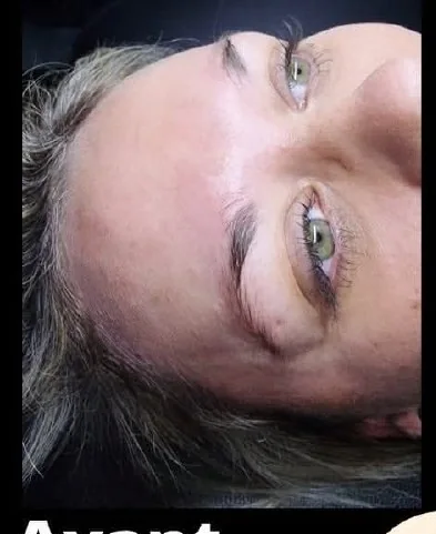 Avant microblading microshading sourcils près de Tours - sourcil clairsemé avant