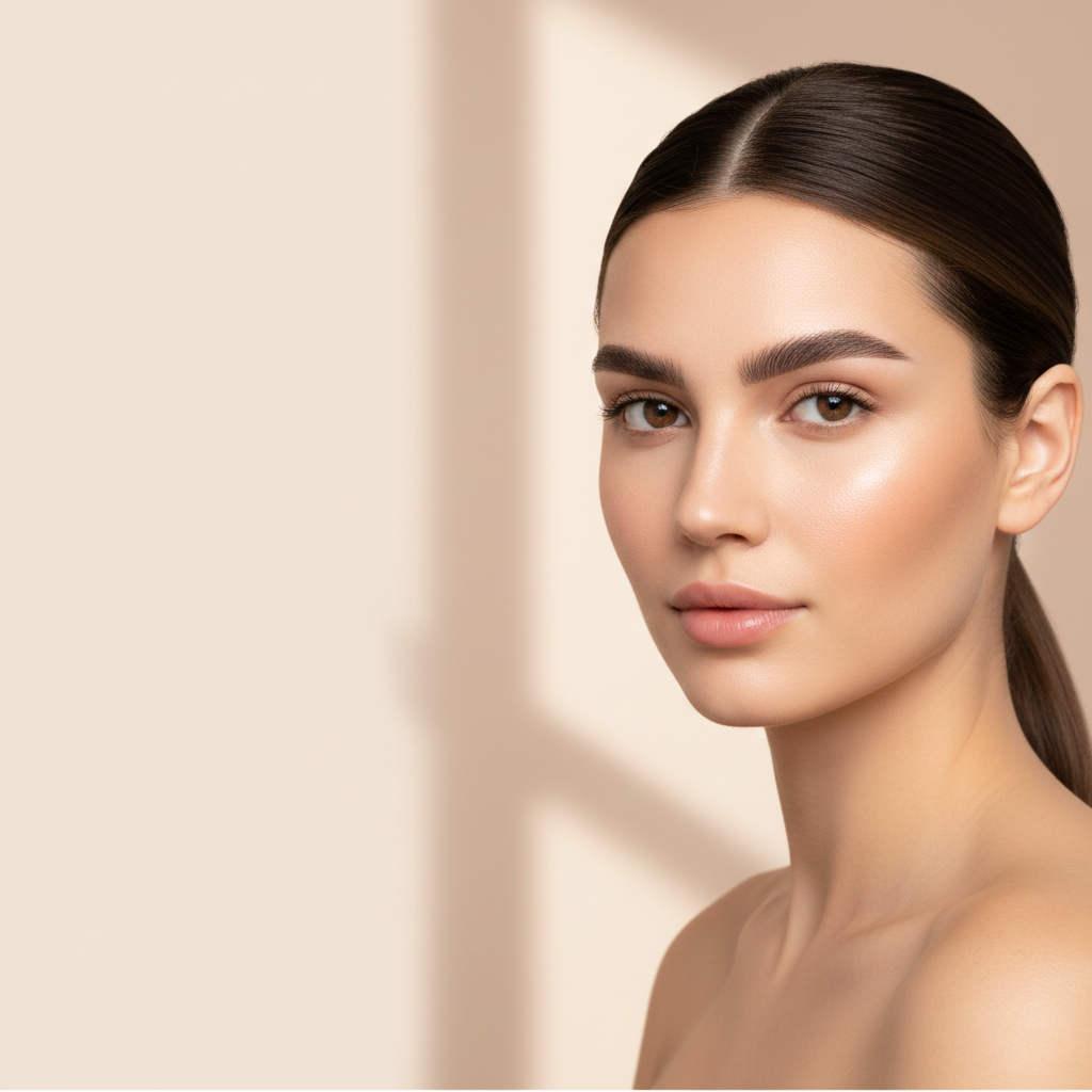 Maquillage semi-permanent des sourcils naturel